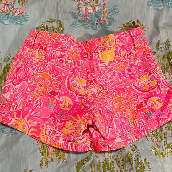 Lilly Pulitzer Callahan Shorts Pink Pout More Kinis in the Keys Size 6 EUC - Picture 6 of 6